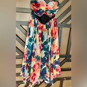 Limited Chiffon strapless dress